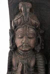 A Southeast Asian Carved Wall Panel