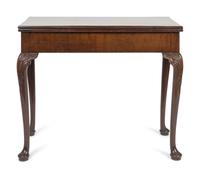 A George II Style Mahogany Games Table — 19TH CENTURY