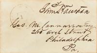 [Texiana] Houston, Sam. Free-Franked Mailing Envelope