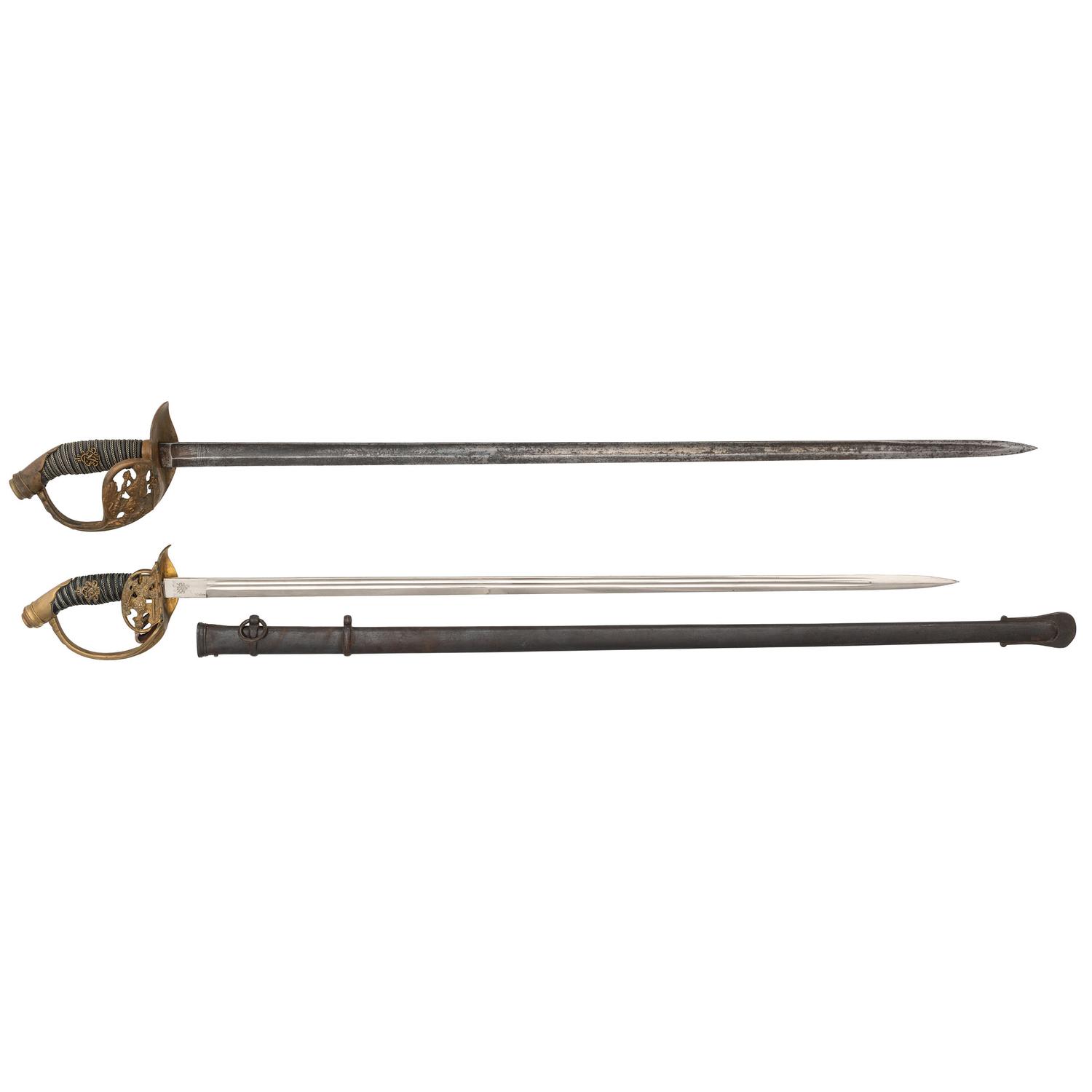 Lot of Two Prussian M1889 Infantry Swords