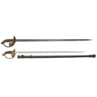 Lot of Two Prussian M1889 Infantry Swords