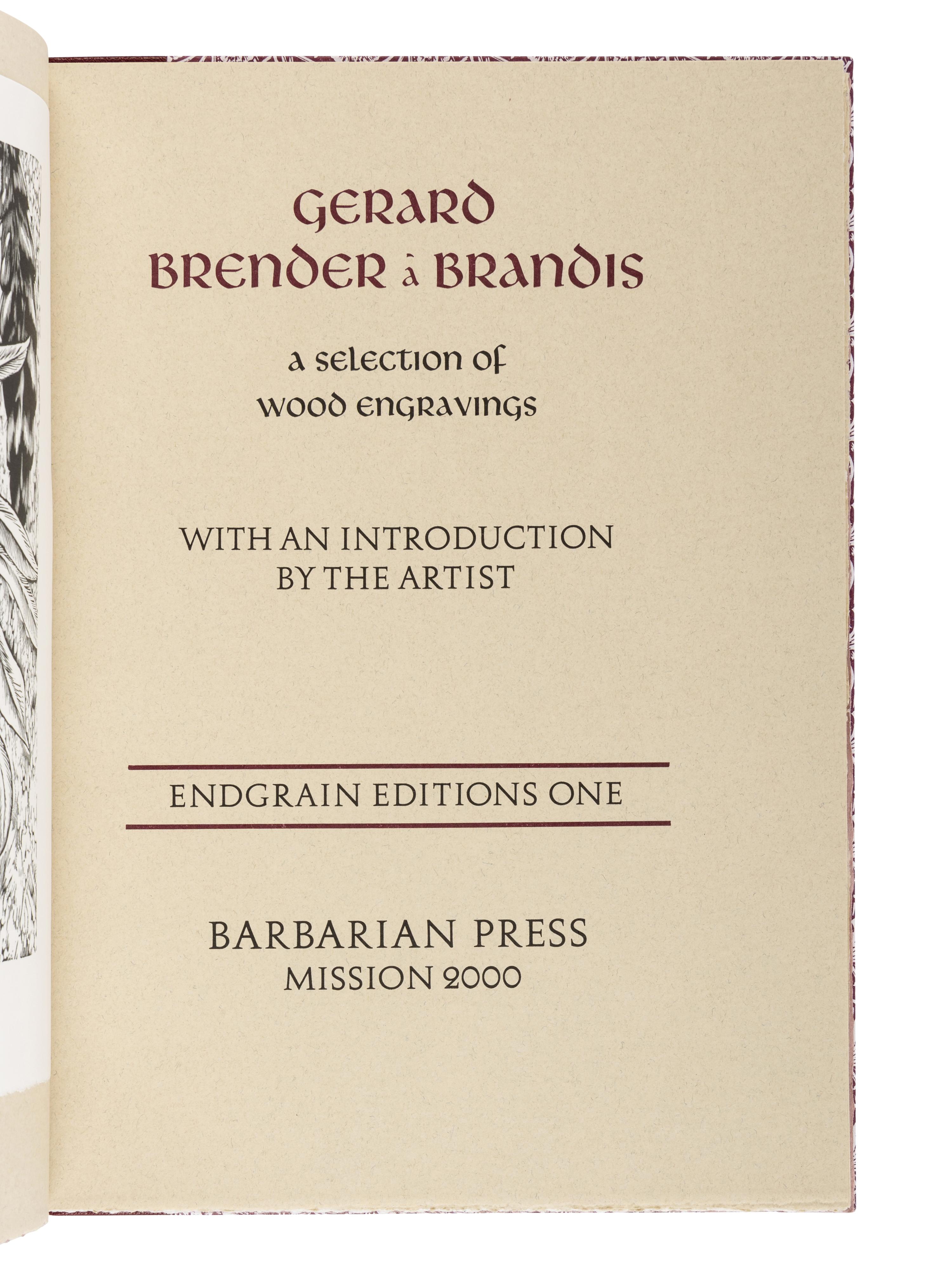 [BARBARIAN PRESS]. A group of 4 works from the "Endgrain Editions" series, comprising:
