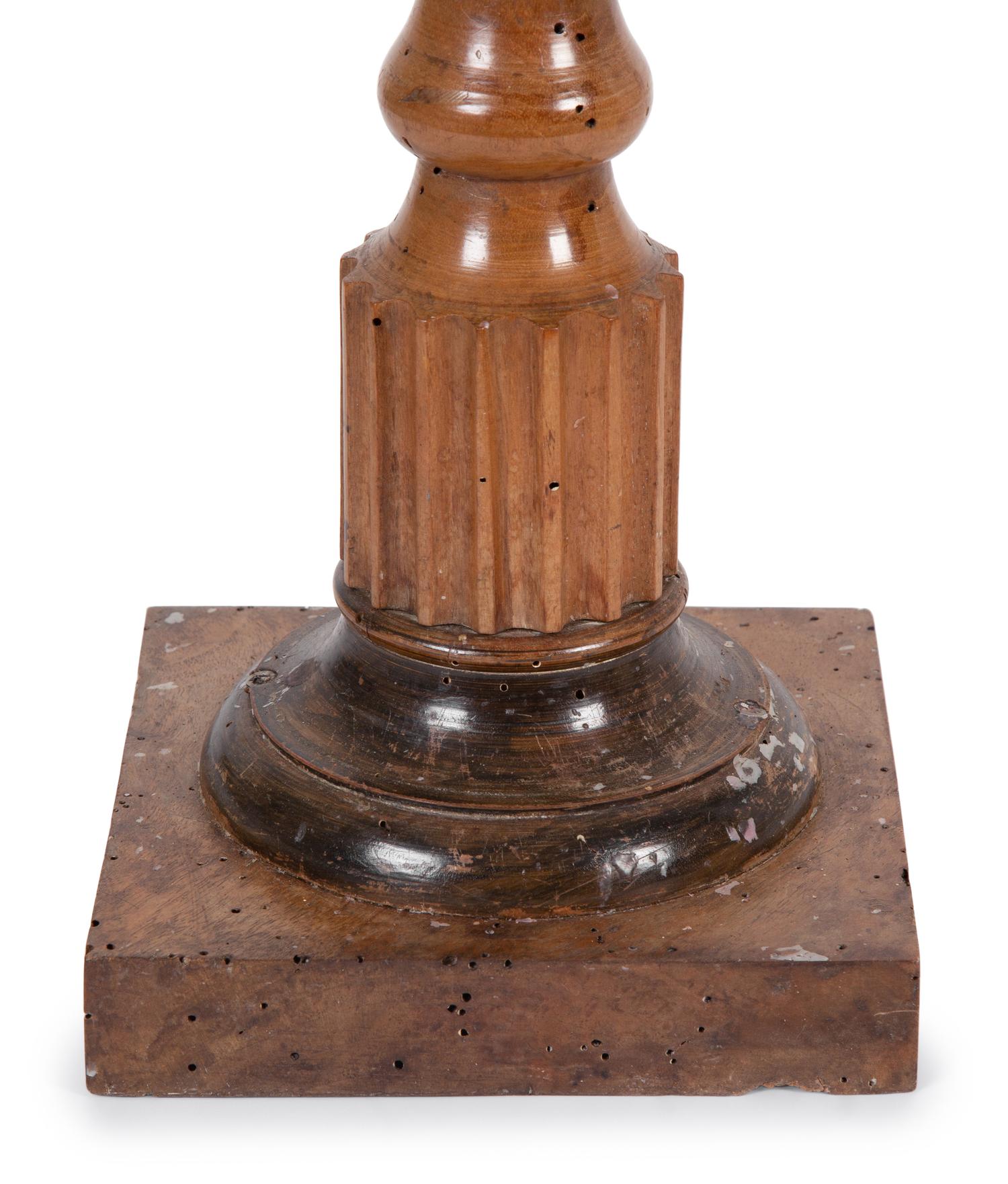 An Italian Parcel-Gilt Carved Fruitwood Thirteen-Light Candelabrum