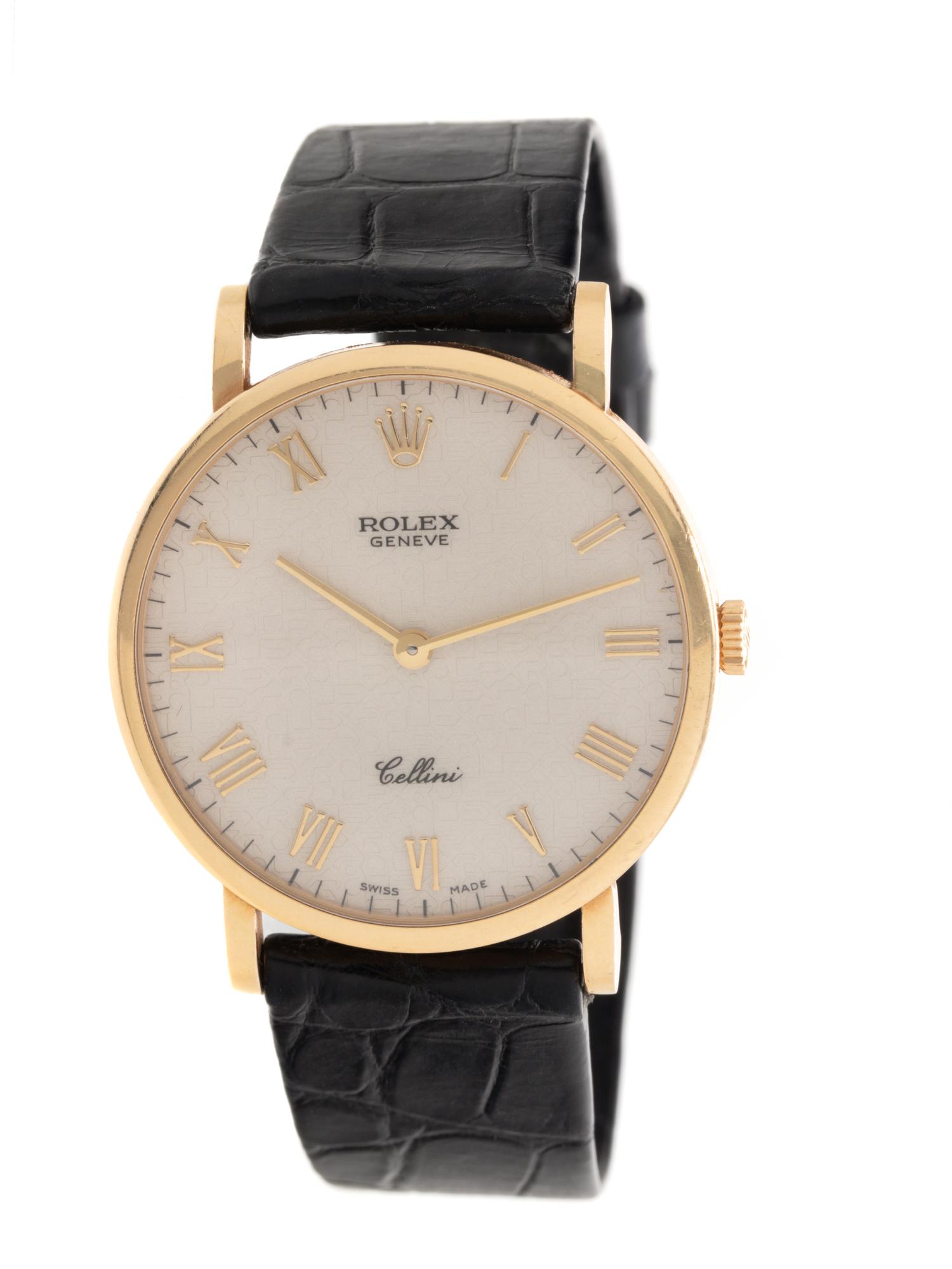 ROLEX, REF. 5112 18K YELLOW GOLD 'CELLINI' WRISTWATCH