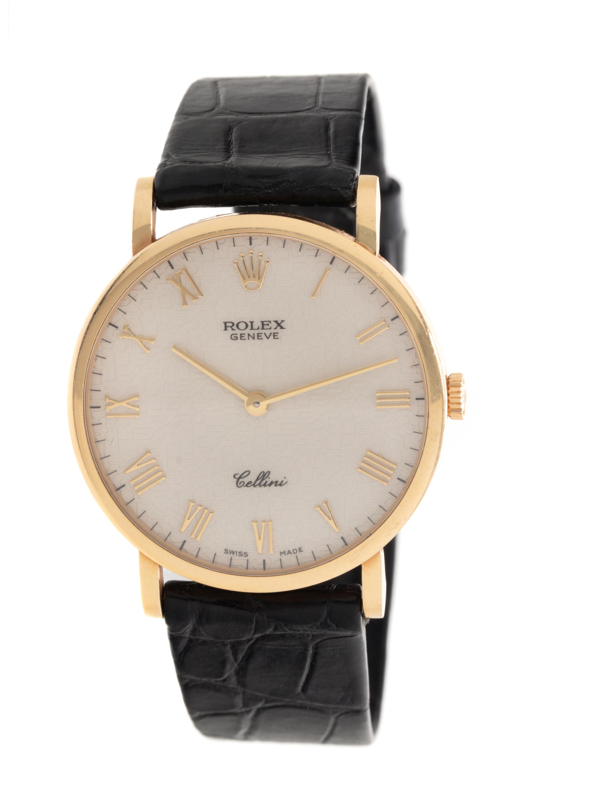 ROLEX, REF. 5112 18K YELLOW GOLD 'CELLINI' WRISTWATCH