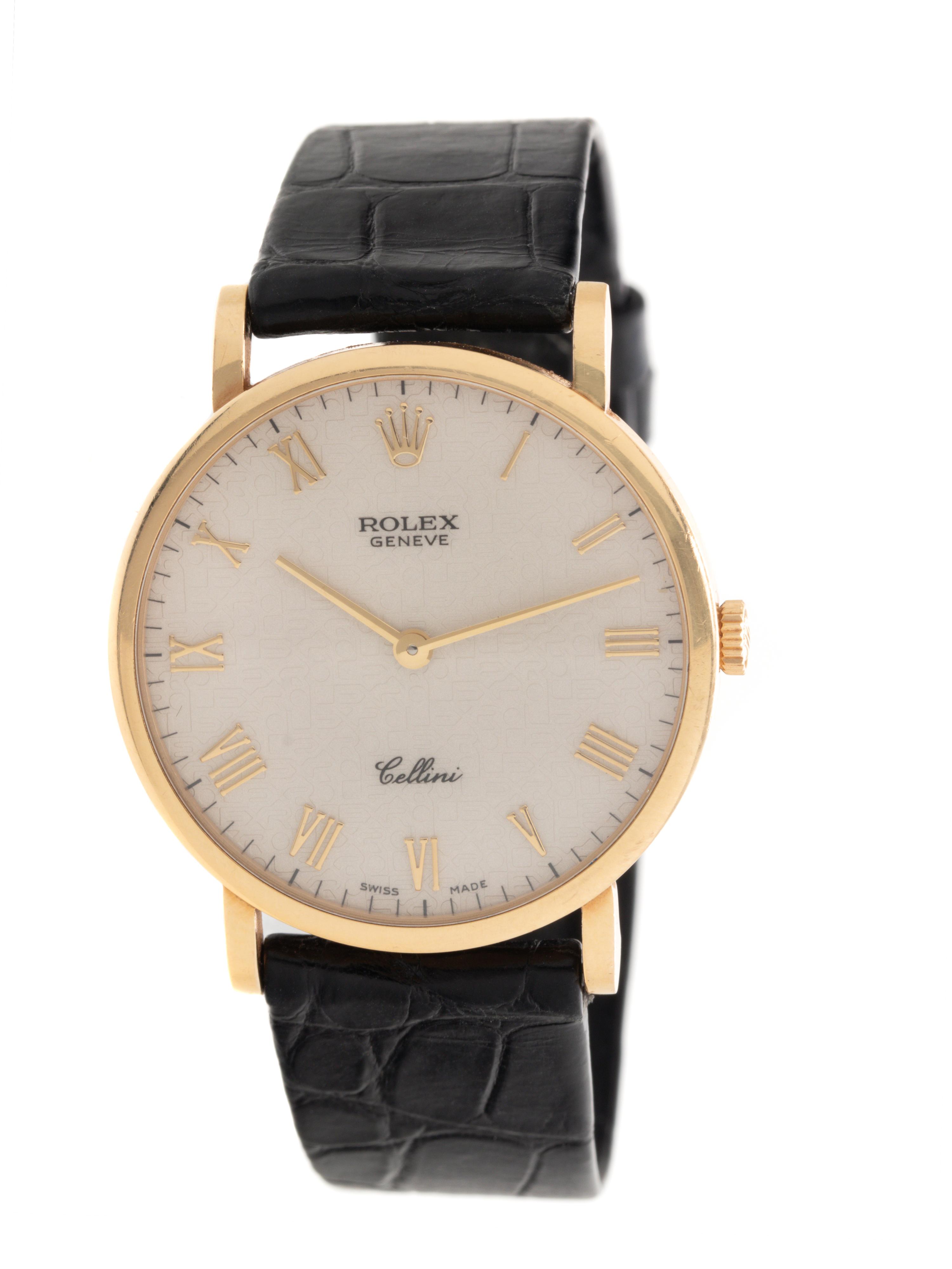 ROLEX, REF. 5112 18K YELLOW GOLD 'CELLINI' WRISTWATCH