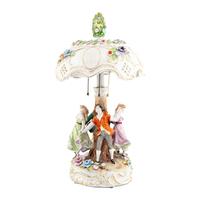 A German Porcelain Figural Table Lamp