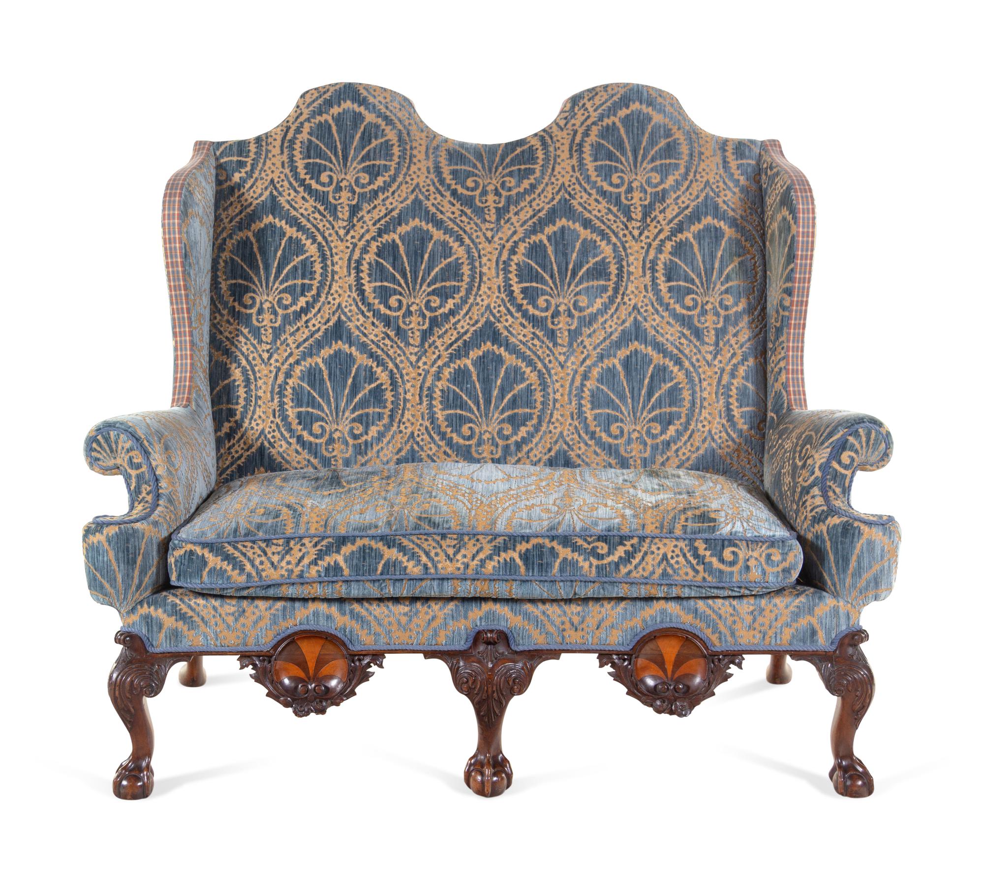 A George II Style Walnut Settee