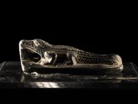 An Egyptian Black Stone Crocodile