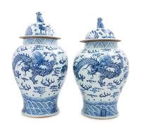A Pair of Chinese Export Porcelain Jars