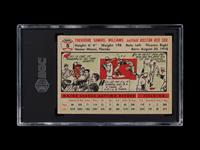 A 1956 Topps Ted Williams Baseball Card No. 5 Gray Back (SGC 4 VG/EX)