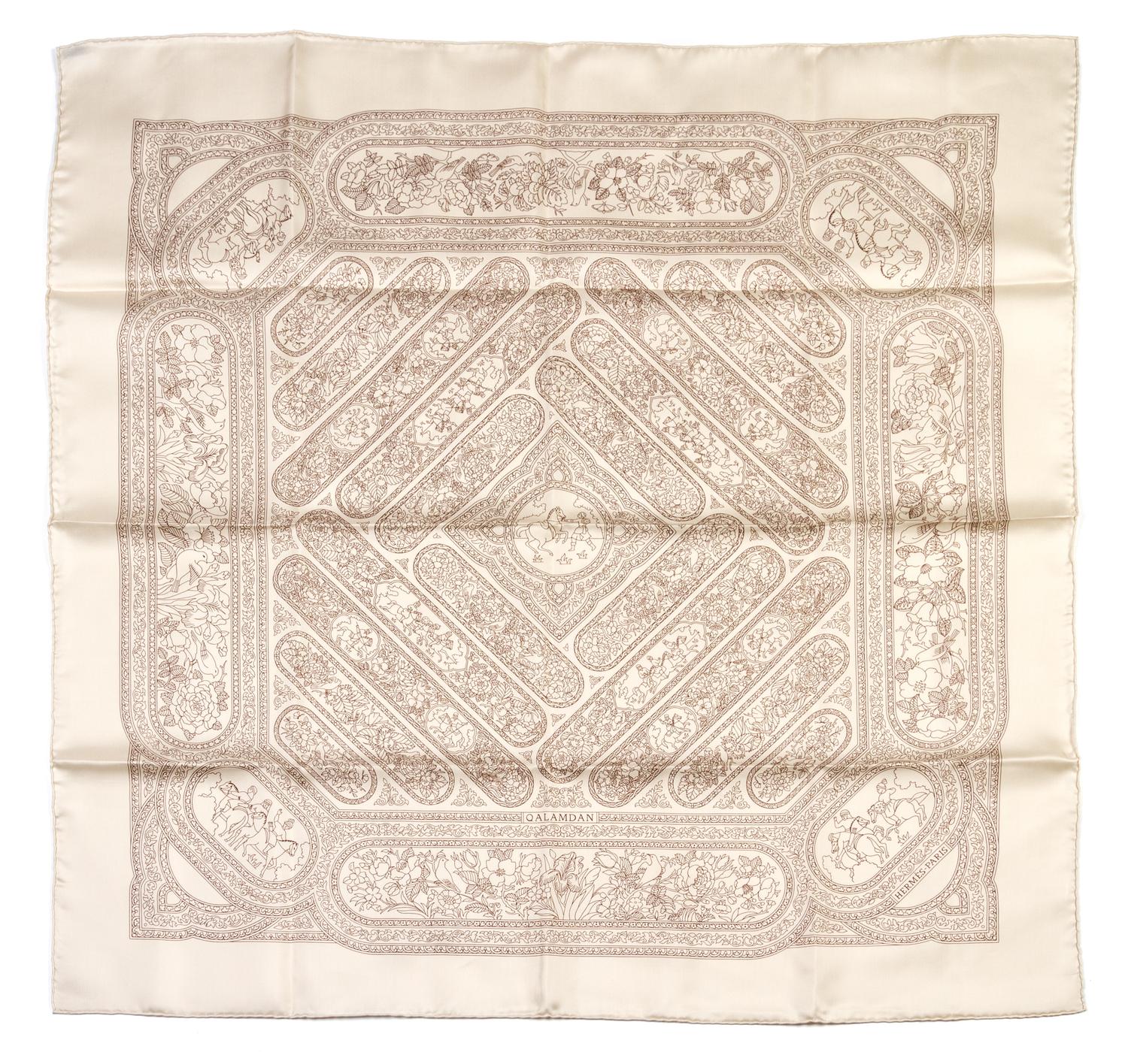 An Hermes Silk Scarf, 35 x 35 inches.