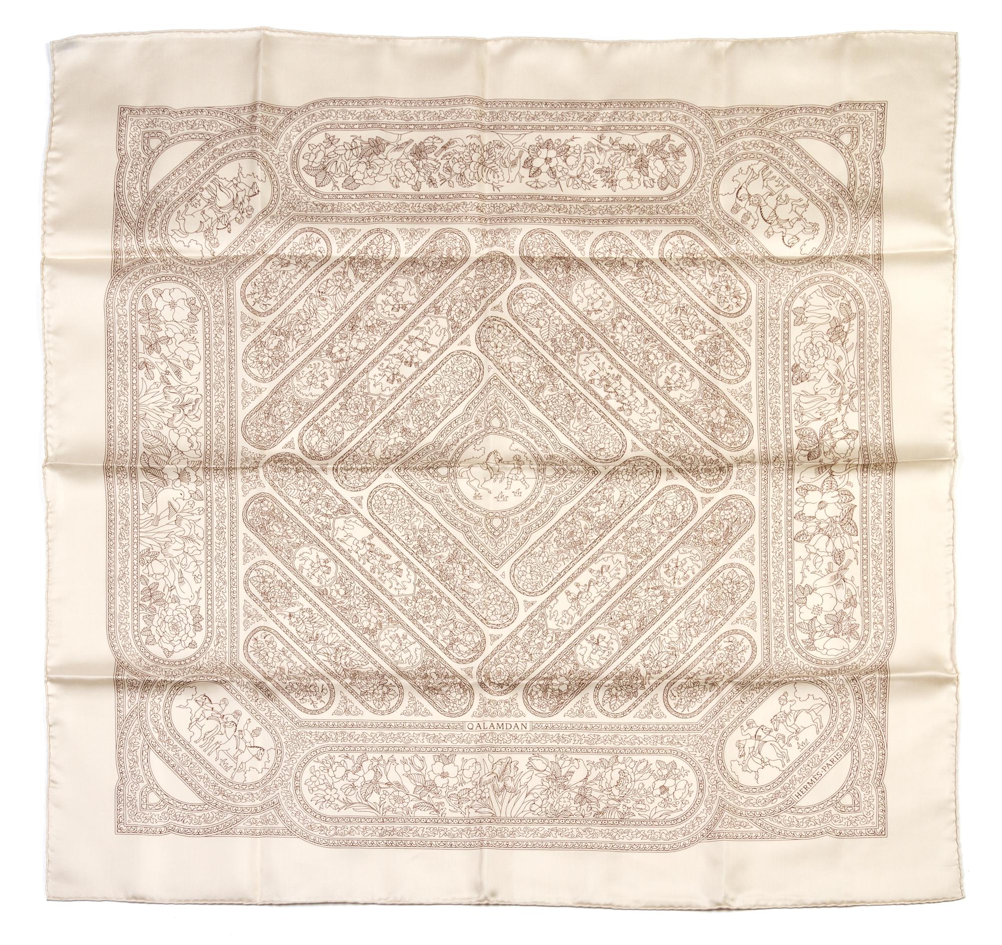 An Hermes Silk Scarf, 35 x 35 inches.