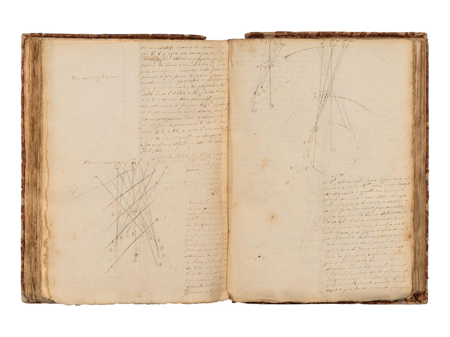 [MANUSCRIPT - ASTRONOMY]. ORIANI, Barnaba (1752-1832). Italian manuscript on astronomy. [Italy, ca 1790].