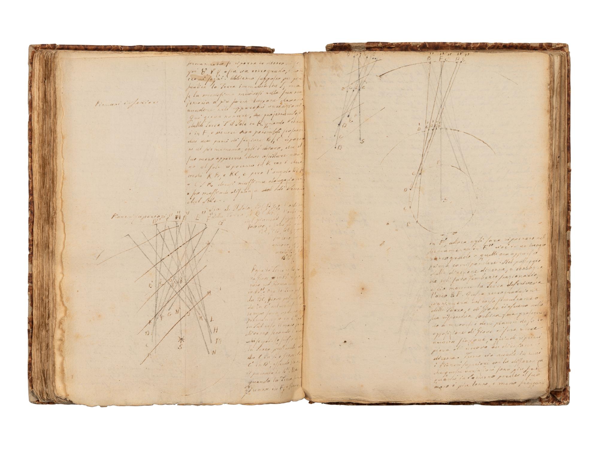 [MANUSCRIPT - ASTRONOMY]. ORIANI, Barnaba (1752-1832). Italian manuscript on astronomy. [Italy, ca 1790].