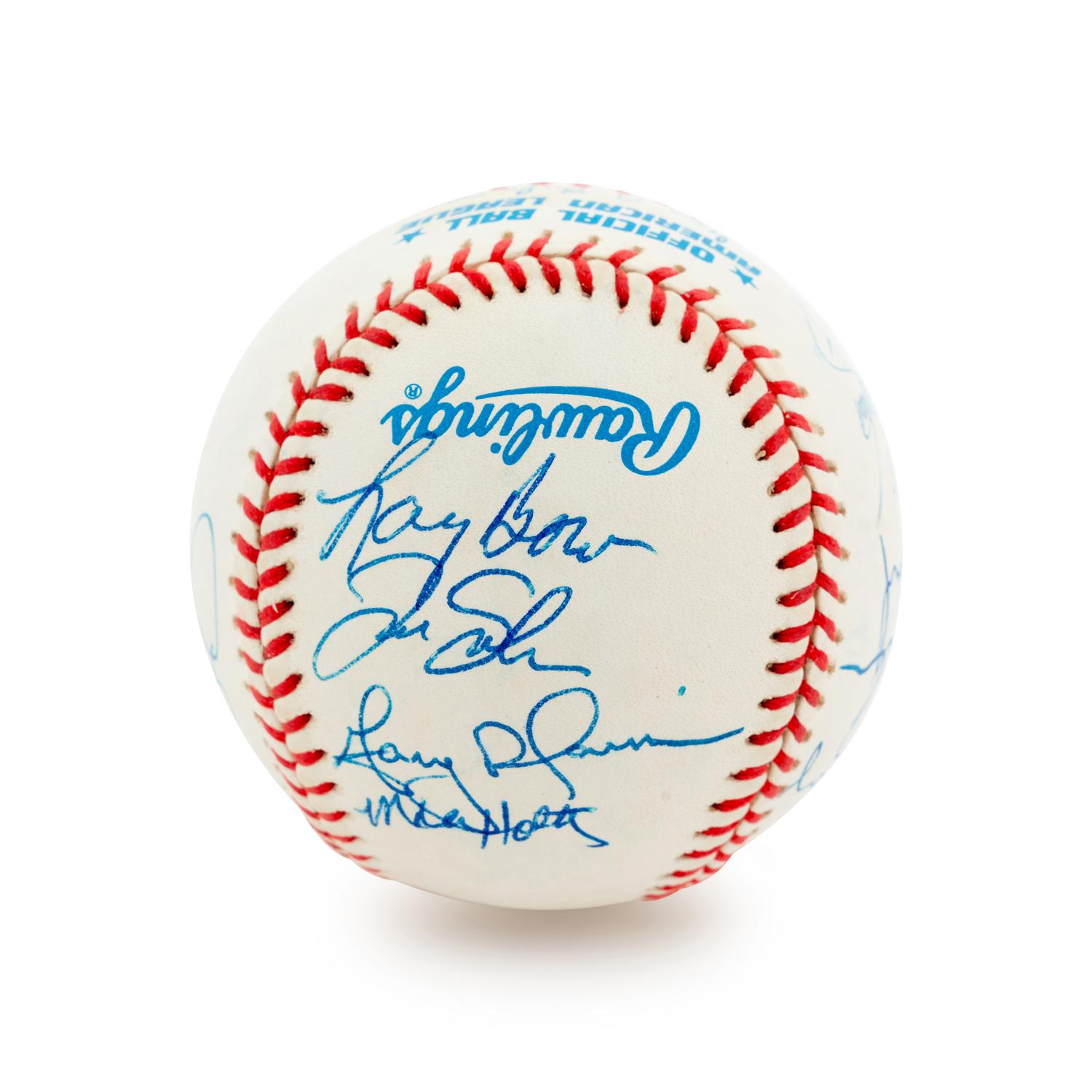 A Group of 19 Los Angeles Angels Signed Baseballs,