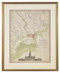 A Plan of the City and Environs of Philadelphia, Engraved and Published by Matthew Albert Lotter (1741-1810), 1777