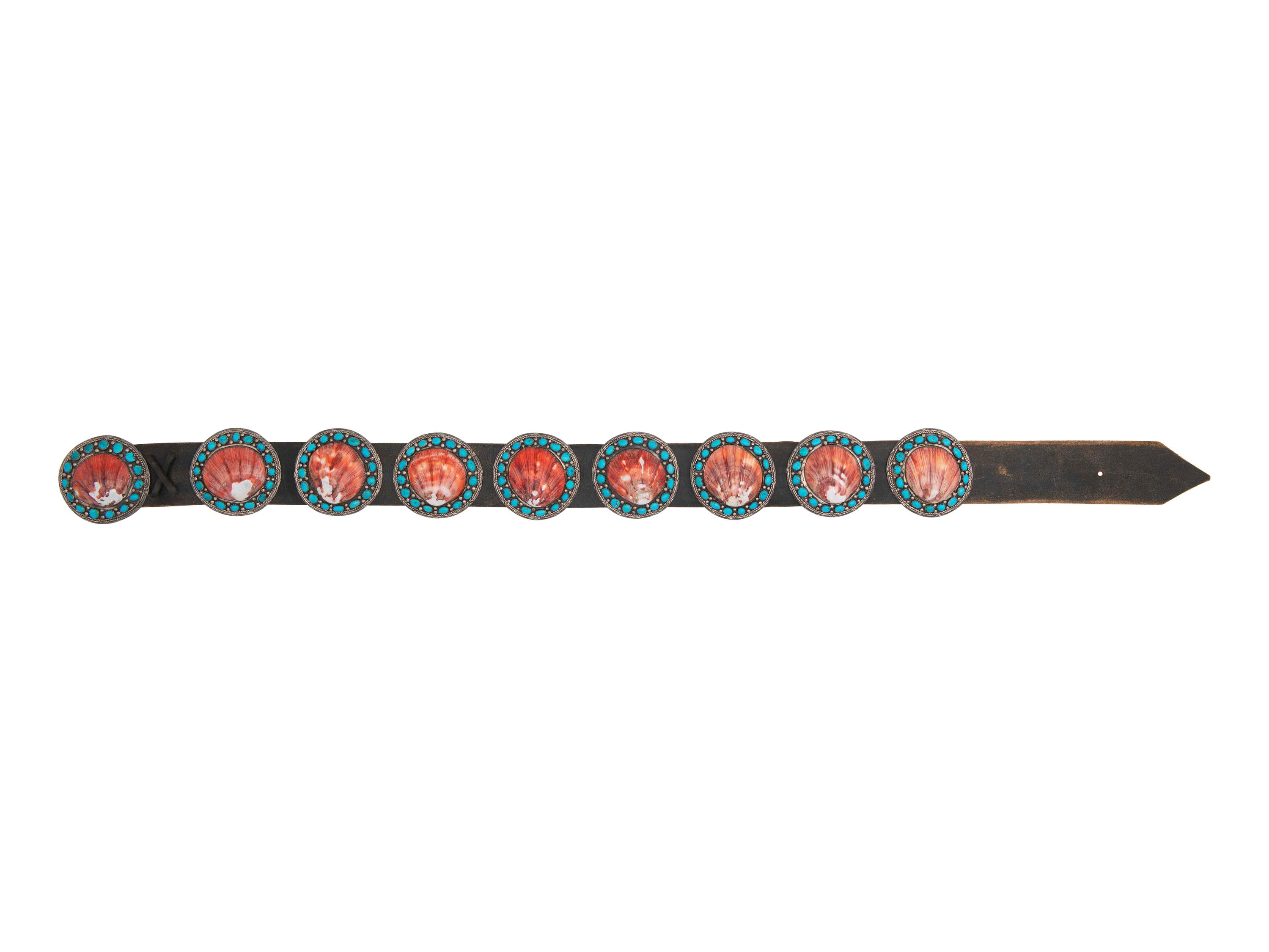 Navajo Sterling Silver Concha Belt