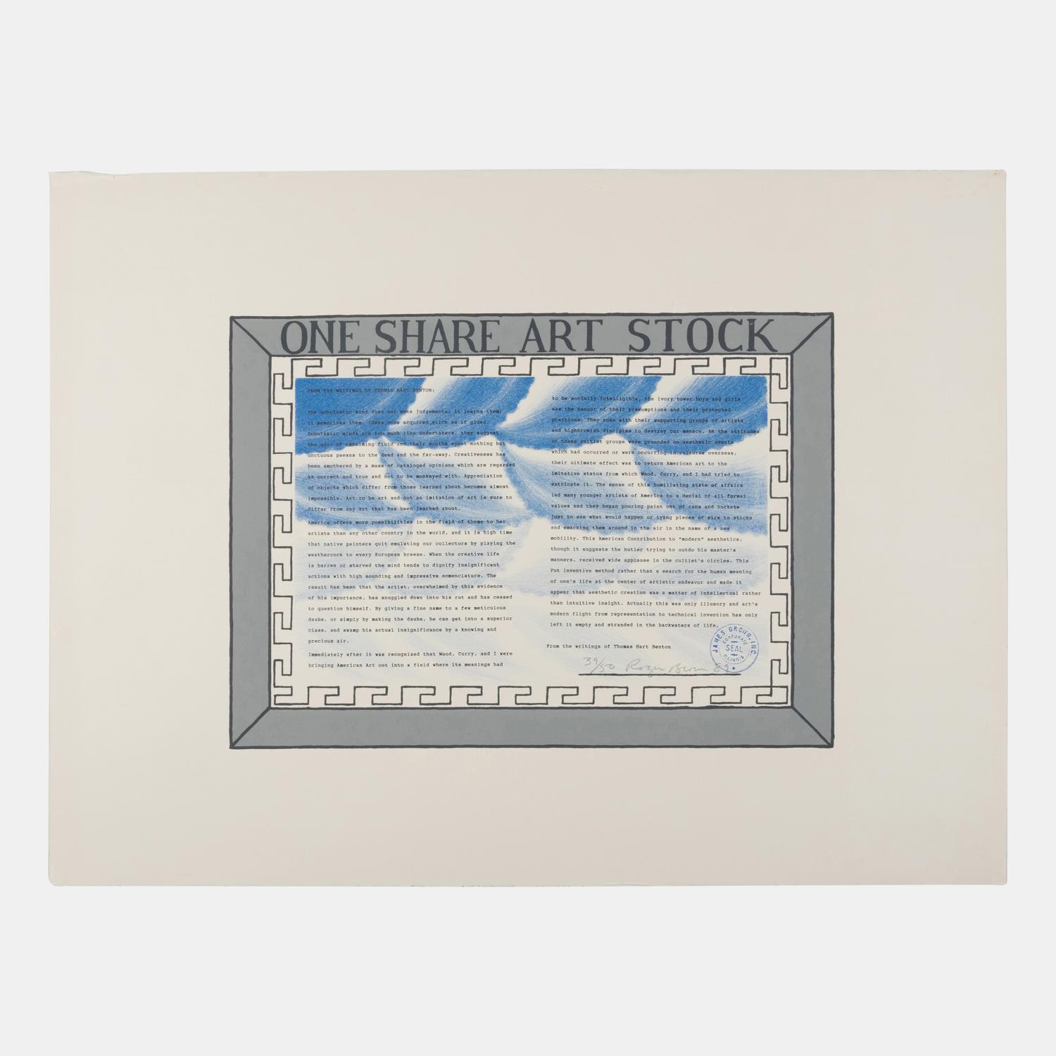 One Share Art Stock
