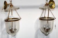 A Pair of Hanging Light Fixtures Length overall 24 inches (without shade). — 20TH CENTURY
