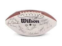 A 1972 Miami Dolphins Undefeated Team Signed Autograph Football (42 Signatures) (Beckett Authentication Services Letter BAS Certified)