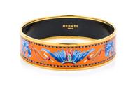 An Hermes Enamel Bangle Bracelet, Size 70.