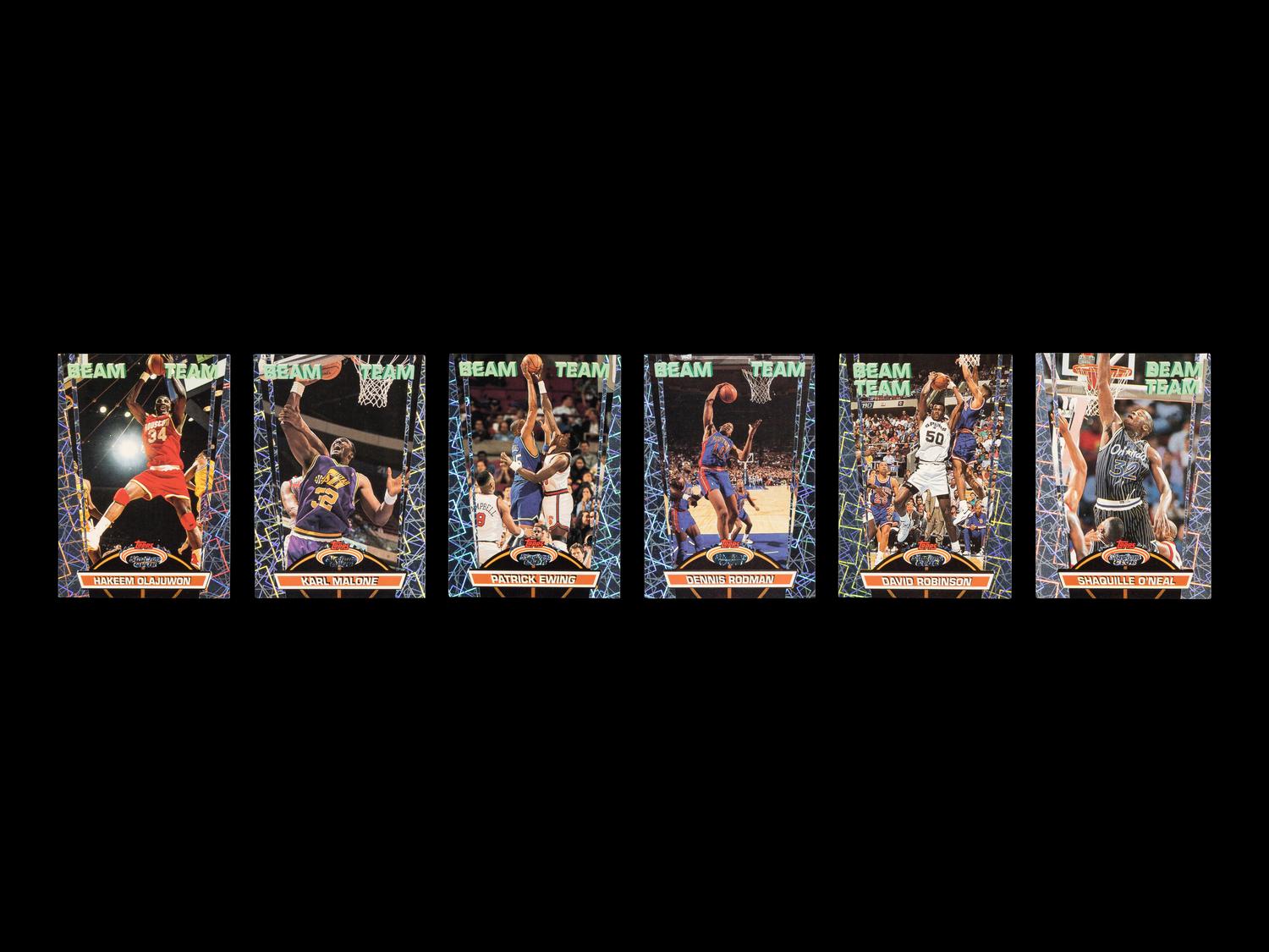A Complete Set of 21 1992-93 Topps Beam Team Basketball Cards (Shaquille O'Neal Rookie),