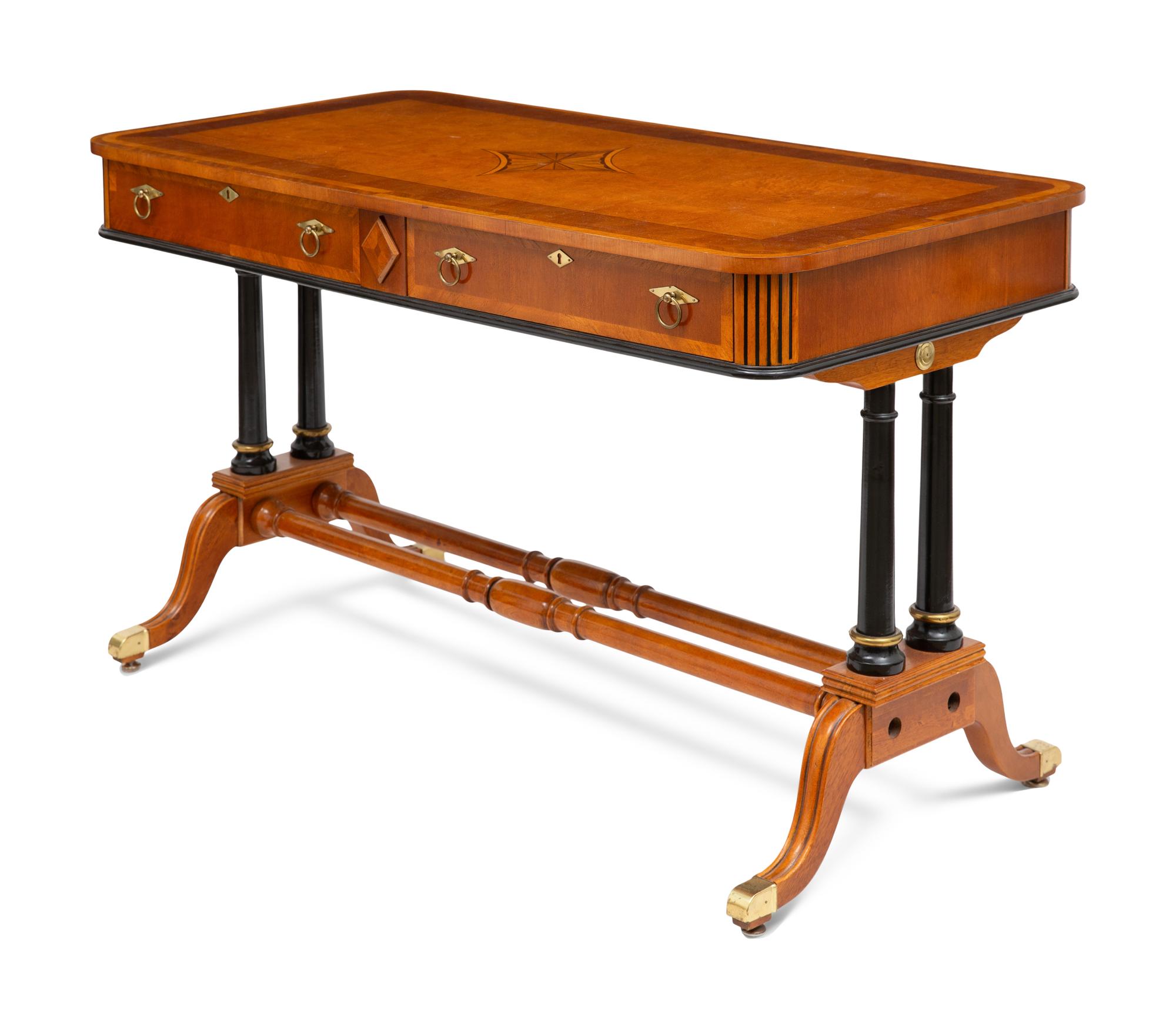 A Regency Style Parquetry Sofa Table