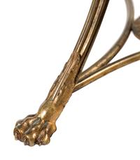 A French Gilt Bronze and Italian Micromosaic-Inset White Marble Guéridon