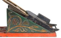 An extremely rare painted cast iron and lead mechanical "Coasting Bank" design attributed to charles a. bailey (1848-1926) for j. & e. stevens co., cromwell