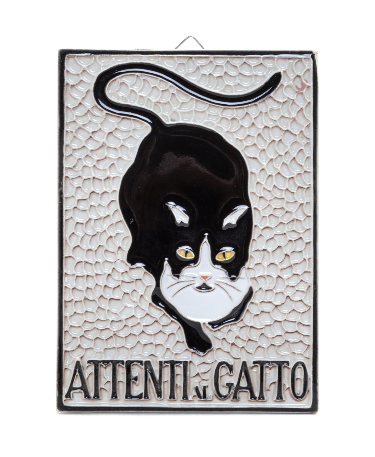 An Italian Ceramic Plaque Height 6 x width 4 3/8 inches.