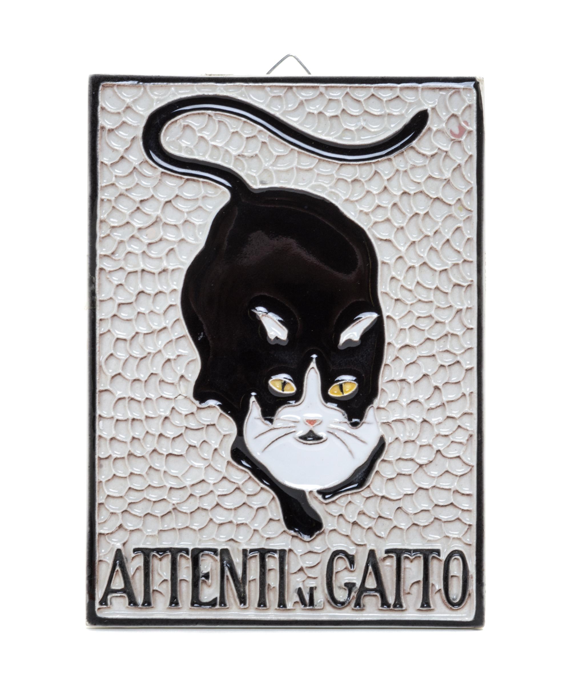 An Italian Ceramic Plaque Height 6 x width 4 3/8 inches.
