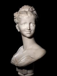 A Continental Marble Bust of a Woman