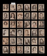 A Complete Set of 1948 Bowman Movie Stars Trading Cards (36/36)