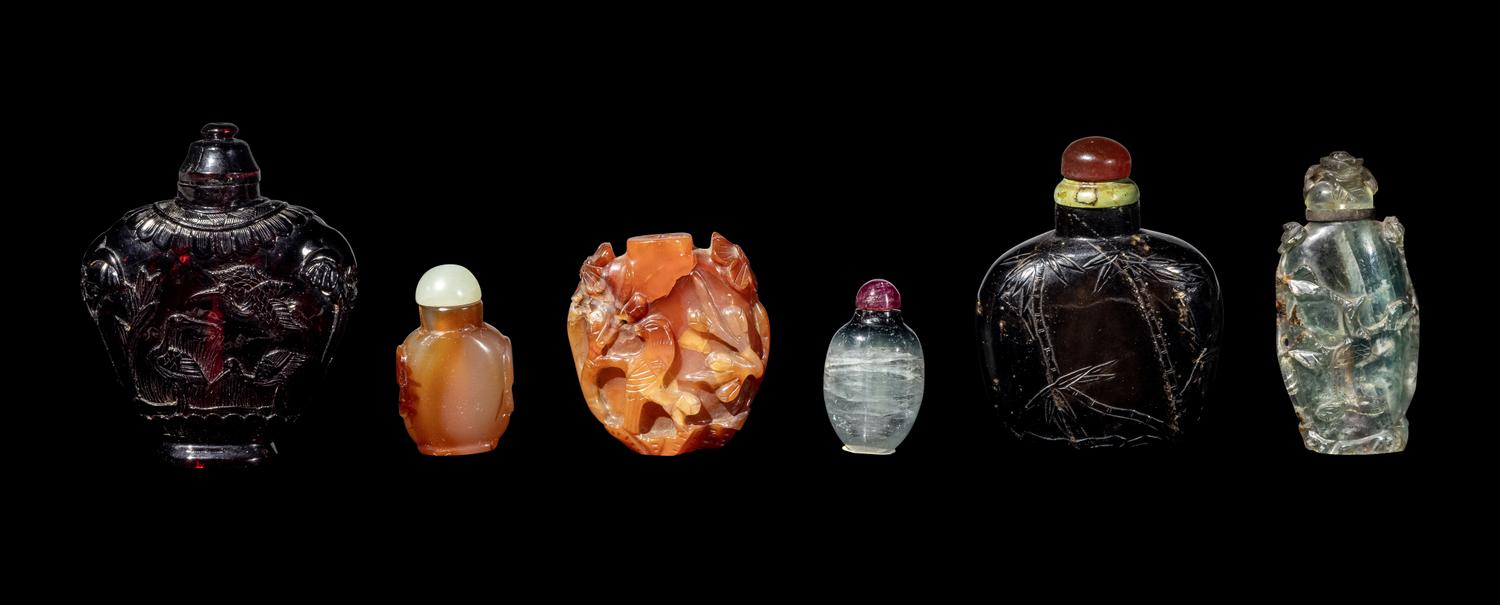 Six Chinese Snuff Bottles