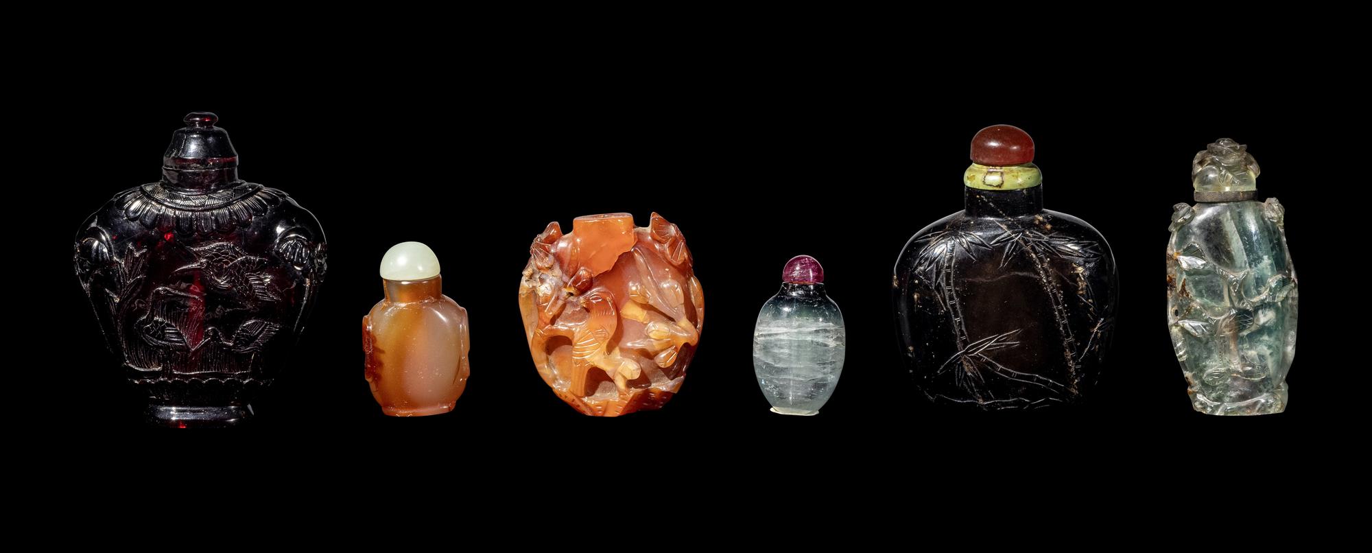 Six Chinese Snuff Bottles
