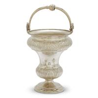 Sterling silver holy water stoup Shultz & Fisher, San Francisco, CA, circa 1880
