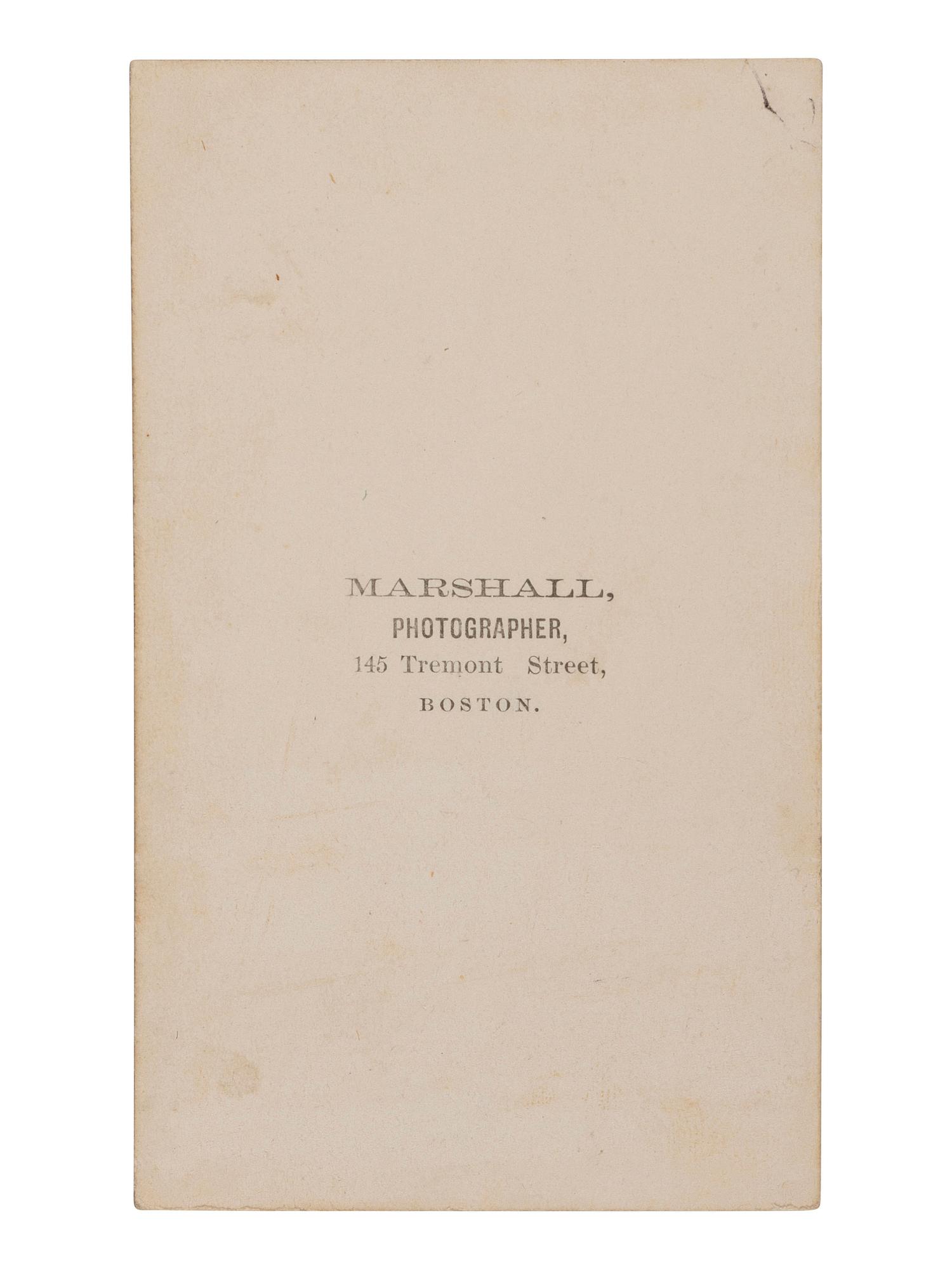 [AFRICAN AMERICANA]. CDV of Charles L. Mitchell, 55th Massachusetts Infantry Regiment, WIA at Honey Hill, SC, and one of the first two African American members of the Massachusetts State Legislature. Boston: Marshall, n.d.