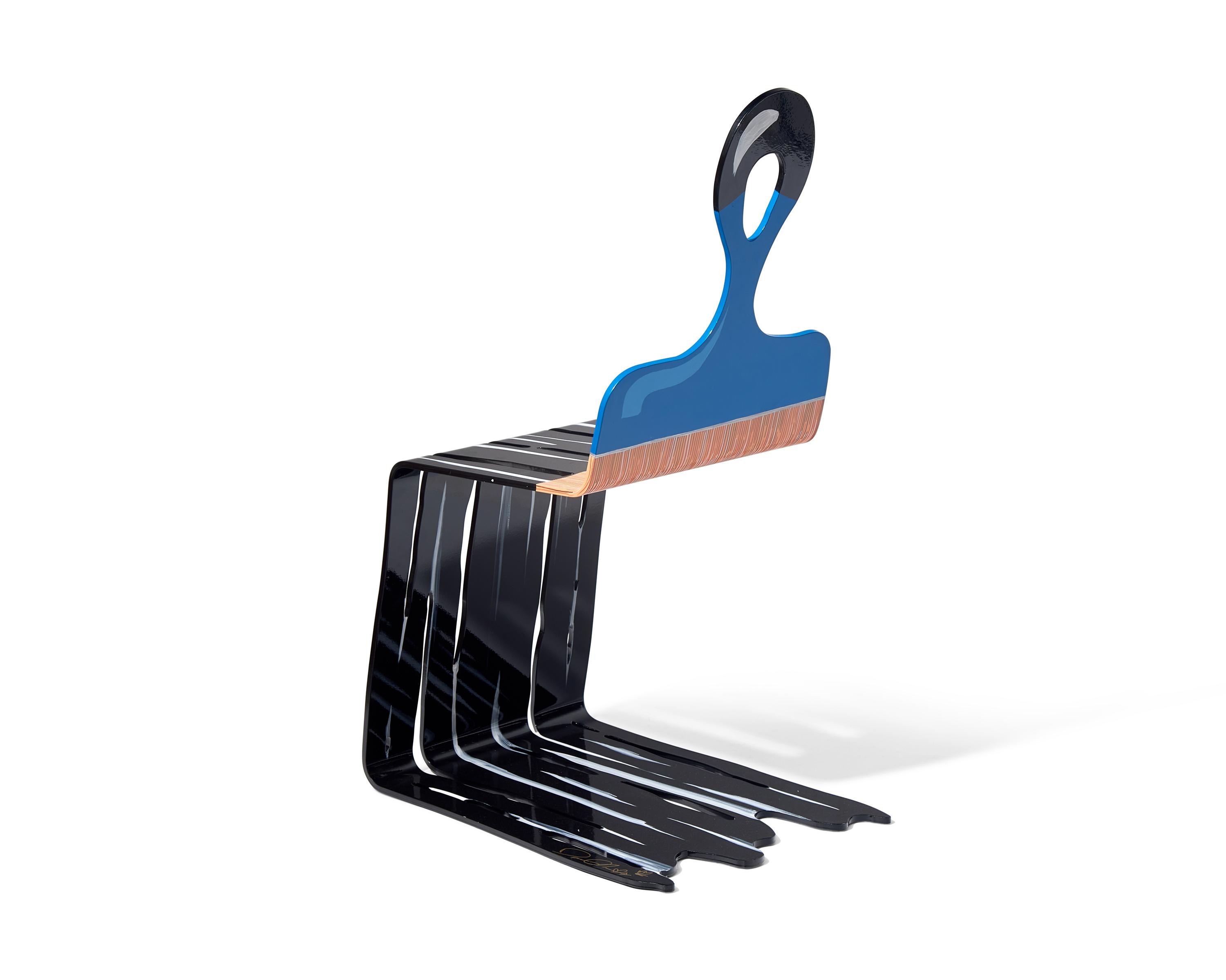 Grab a Chair (Black and Blue)