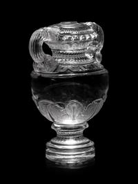 A Russian Carved Quartz Urn-Form Seal