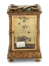 A C.R. Crookshank Brass Carriage Clock