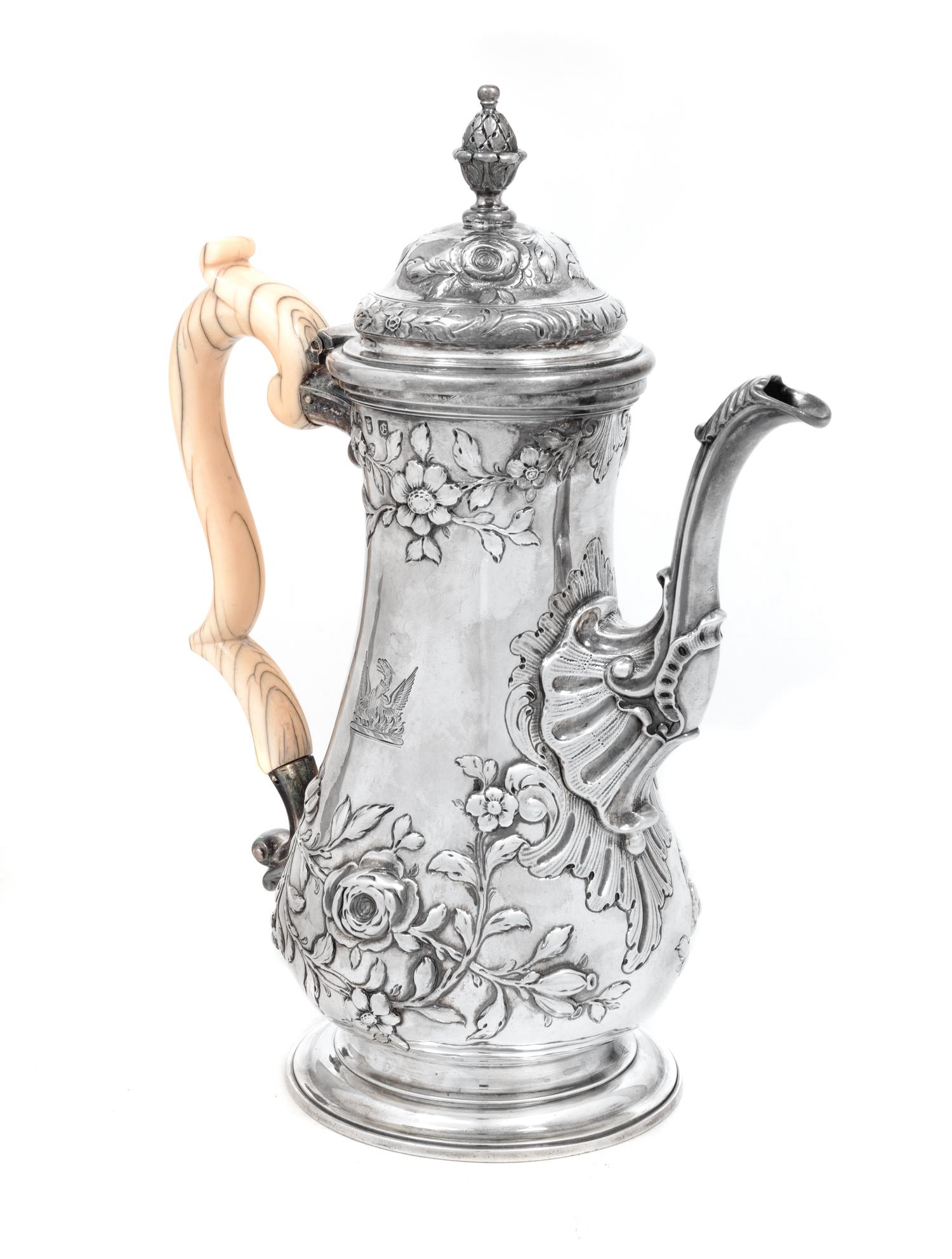 A George II/III Silver Coffee Pot
