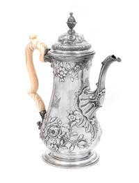 A George II/III Silver Coffee Pot