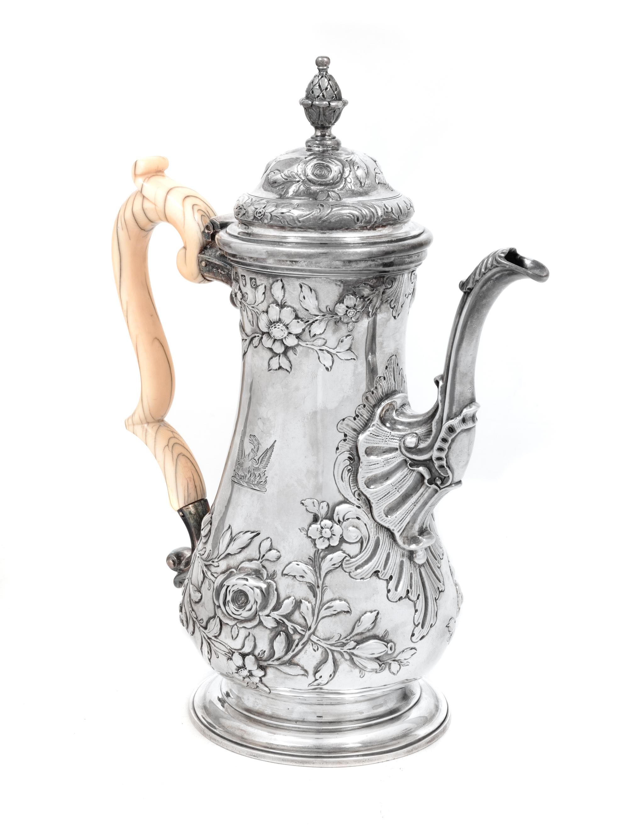 A George II/III Silver Coffee Pot