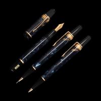 A Montblanc Limited Edition Edgar Allan Poe Fountain Pen, Rollerball Pen and Mechanical Pencil Set