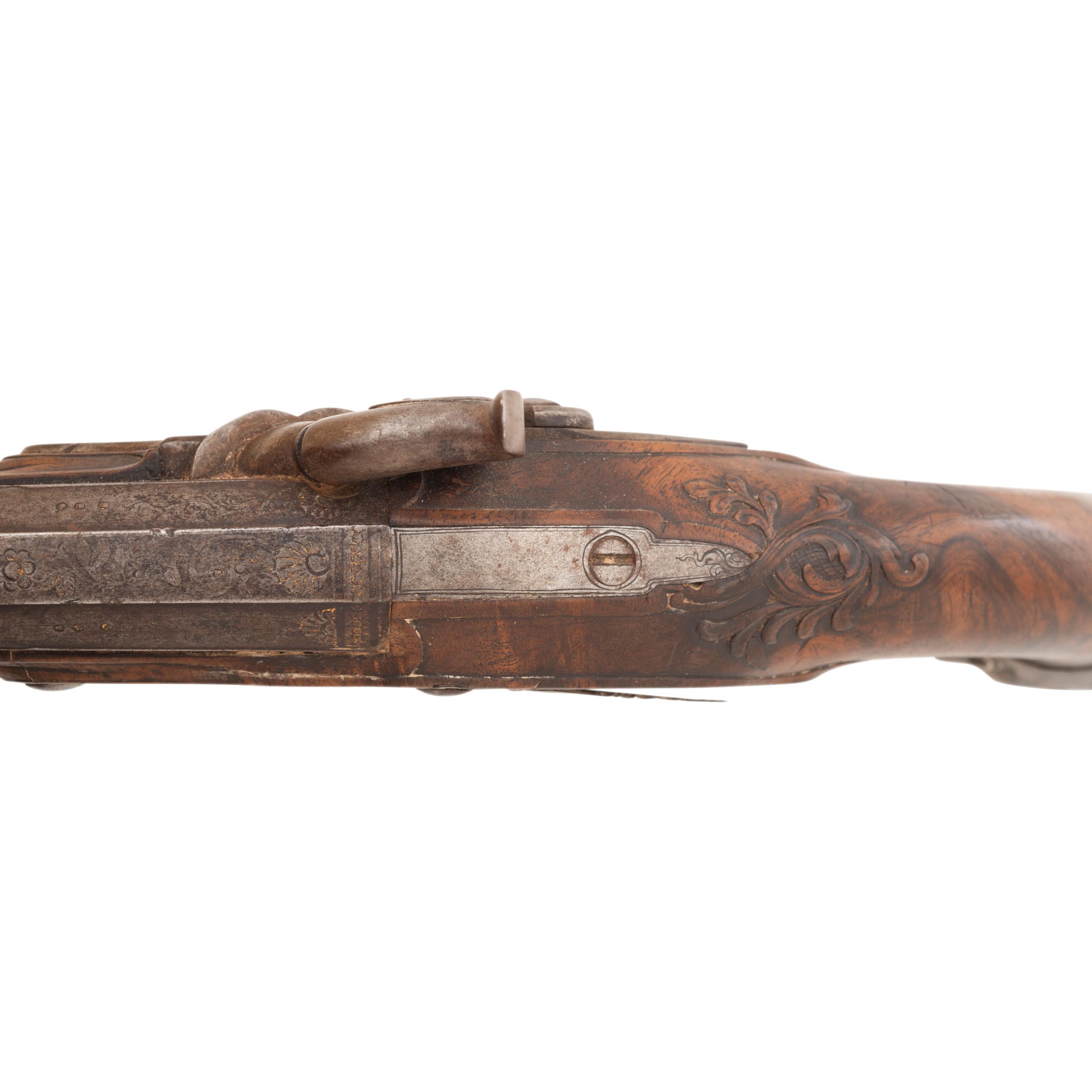 A Pair of Silver Mounted French Percussion Pistols