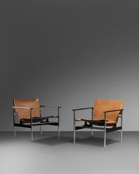 Pair of Sling Chairs, model 657, Knoll, USA