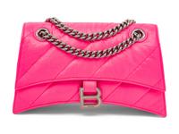 Balenciaga Neon Pink Crush Flap Bag