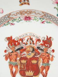 A Chinese Export Porcelain Armorial Plate