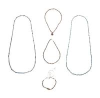 Five Egyptian Bead and Faience Necklaces